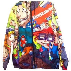 Members Only X Nickelodeon Rugrats Puffer Coat Jacket Men’s Rare Large